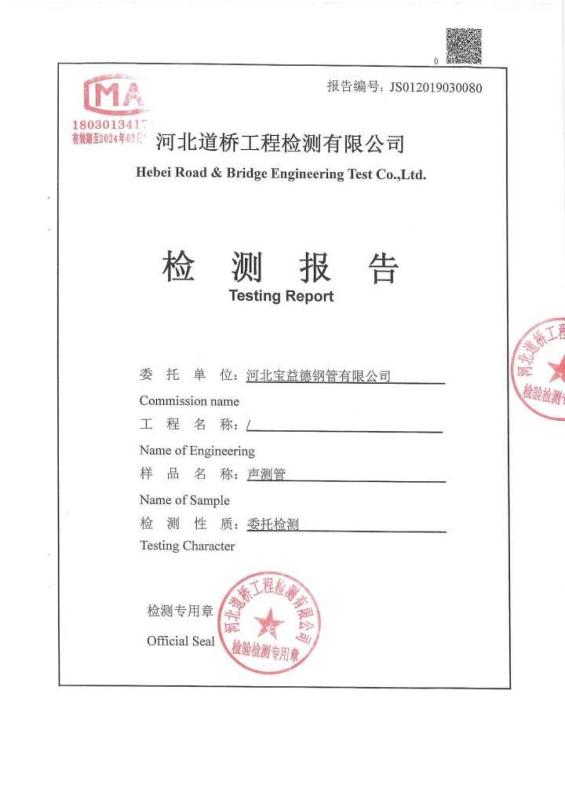 广安检测报告